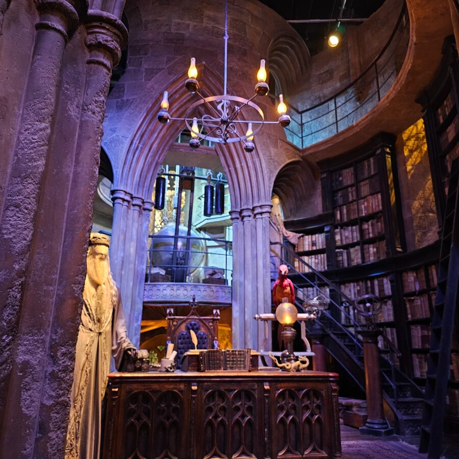 Dumbledore's office at the Harry Potter Studio Tour