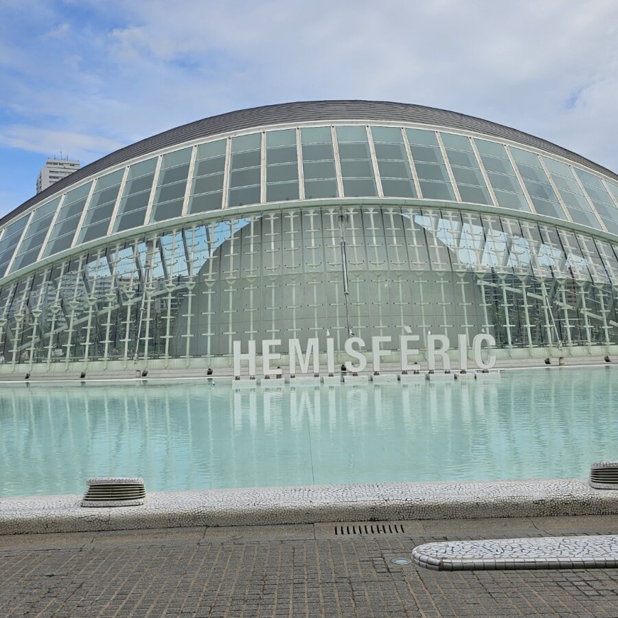 The Hemisfèric at the Ciutat de les Arts i les Ciències in Valencia